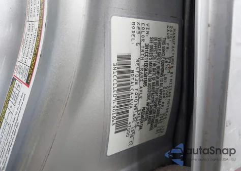 2009 Nissan Versa 1.6 z USA, uszkodzony, nr VIN 3N1CC11E09L501865